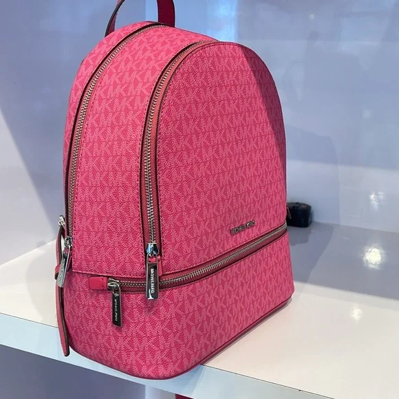 Michael Kors Rhea Medium Signature Logo Backpack
Dragonfruit
NWT - Picture 15 of 16